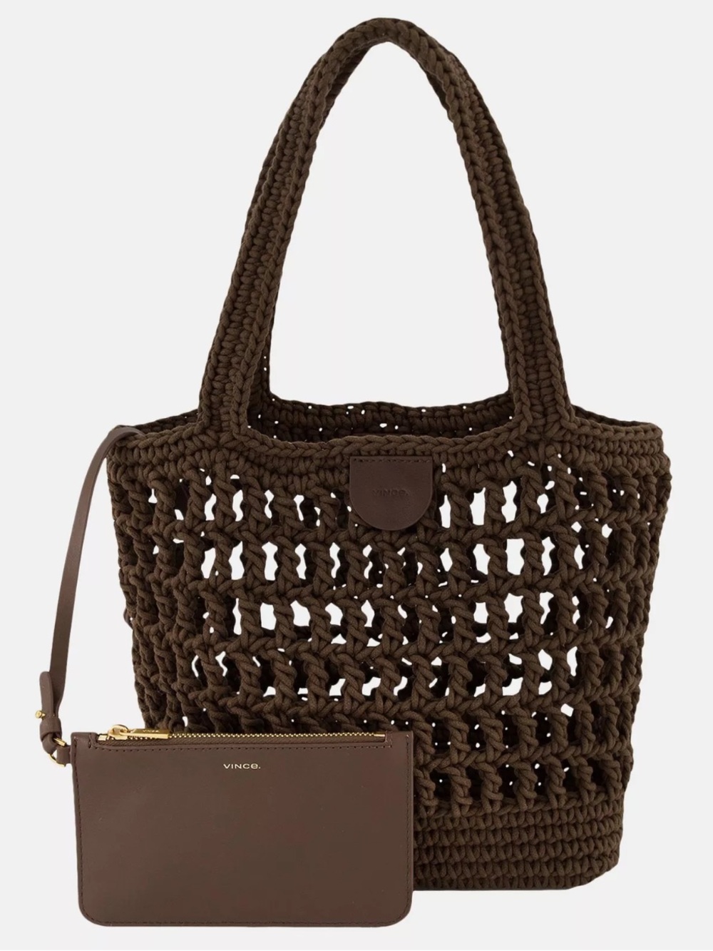 Vince Barcelona Cotton Crochet Small Tote